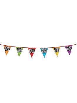 Banderines con número 50