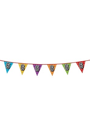 Banderines con número 6