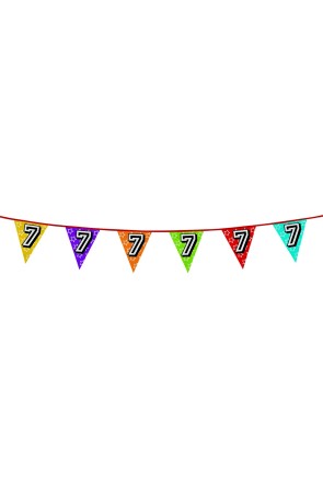 Banderines con número 7