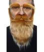 Barba, bigote y cejas pelirroja para adulto