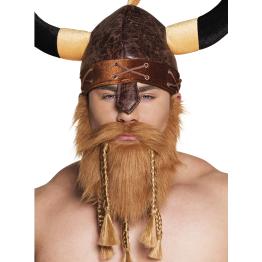 Barba Pelirroja de Vikingo con Trenzas