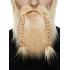Barba y bigote rubia vikinga para adulto