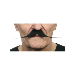 Bigote de francés fino negro para hombre