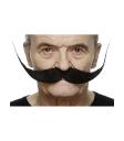 Bigote repeinado negro para hombre