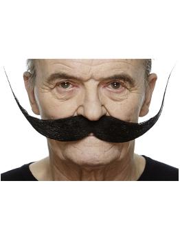 Bigote repeinado negro para hombre