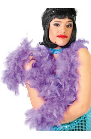 Boa de Plumas Lila