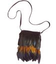 Bolsa de indio con plumas para adulto