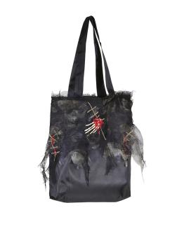 Bolso zombie con calaveras