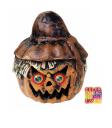 Calabaza espanta pájaros con ojos de color