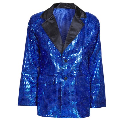Chaqueta Lentejuelas azul para hombre > Accesorios Textiles Disfraces > Complementos Disfraces > Chaquetas para Disfraces | Tienda disfraces en Madrid, disfracestuyyo.com