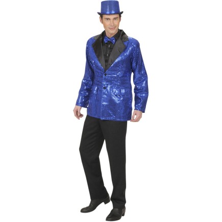 Comprar Chaqueta Lentejuelas azul para hombre > Textiles para Disfraces > para Disfraces > Chaquetas para Disfraces | Tienda de disfraces en Madrid, disfracestuyyo.com