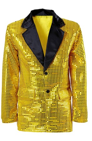 Chaqueta de Lentejuelas Dorada para hombre