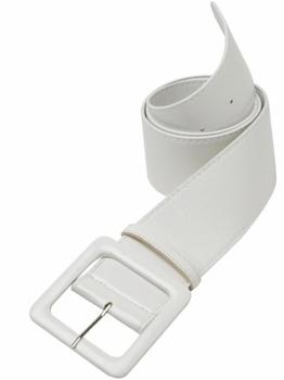 Cinturón blanco de vinilo