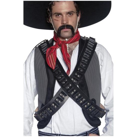 Cinturón de cuero de balas de bandolero del Oeste Cinturón de cuero de balas de bandolero del Oeste