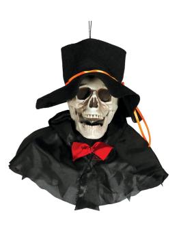 Colgante decorativo calavera con gorro