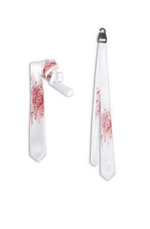Corbata blanca ensangrentada