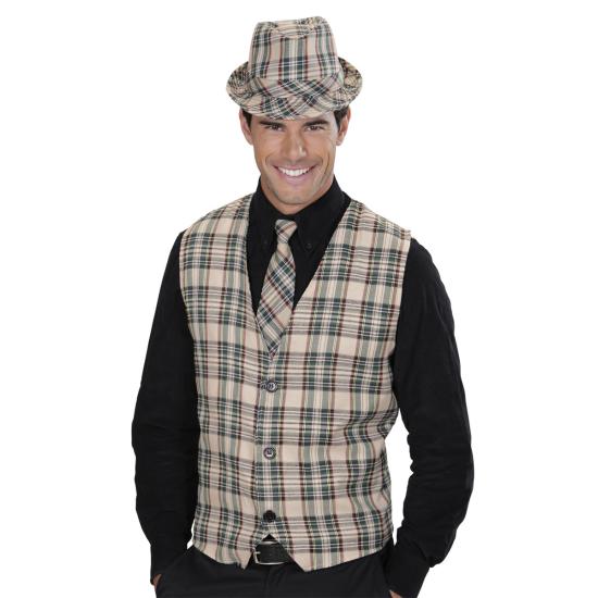 Corbata de cuadros para adulto