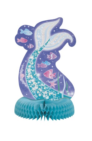 Decoración de mesa cola de sirena - Sirena bajo del mar