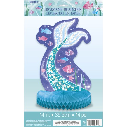 Decoración de mesa cola de sirena - Sirena bajo del mar