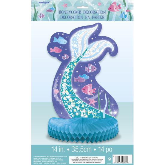 Decoración de mesa cola de sirena - Sirena bajo del mar Decoración de mesa cola de sirena - Sirena bajo del mar