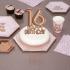 Decoración para tarta "16 Happy Birthday" en oro rosa - Glitz & Glamour Pink & Rose Gold