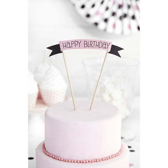 Decoración para tarta "Happy Birthday" - Sweets