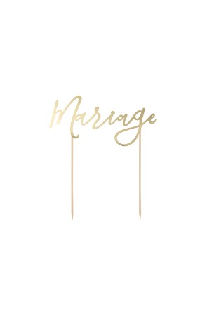 Decoración para tarta "Mariage" -  White & Gold Wedding