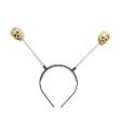 Diadema con antenas de calavera