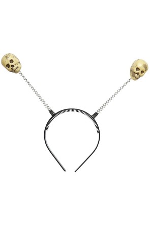 Diadema con antenas de calavera