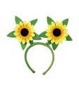 Diadema con girasoles ^
