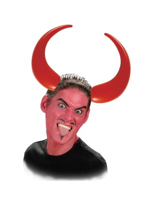 Diadema de cuernos demoníacos hinchables
