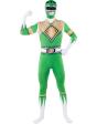 Disfraz Power Ranger verde segunda piel
