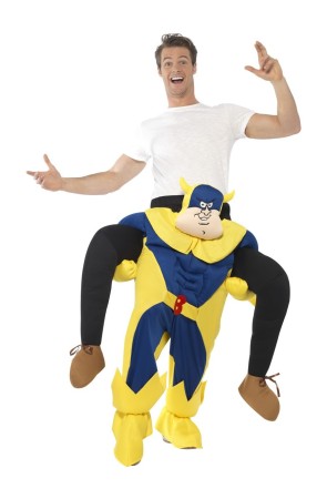 Disfraz a hombros de Bananaman
