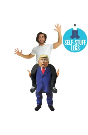 Disfraz a hombros de Donald Trump para adulto