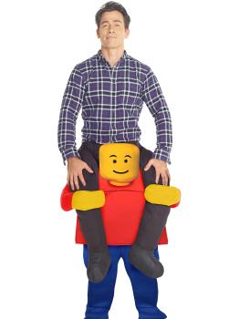 Disfraz a hombros de lego para adulto
