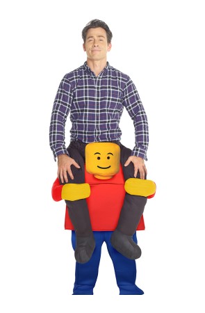Disfraz a hombros de lego para adulto