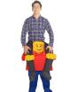 Disfraz a hombros de lego para adulto