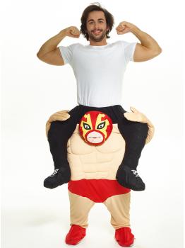 Disfraz a hombros de lucha libre para adulto