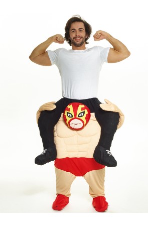 Disfraz a hombros de lucha libre para adulto