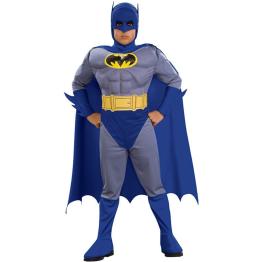 Disfraz de Batman the Brave and the Bold musculoso niño