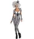 Disfraz de Beetlejuice corsé para mujer