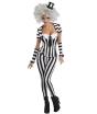 Disfraz de Beetlejuice corsé para mujer