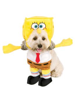 Disfraz de Bob Esponja para perro con capucha