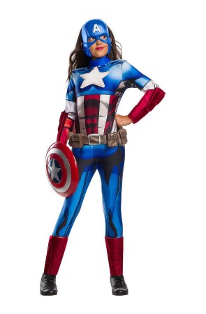 Disfraz de Capitán América Los Vengadores para niña