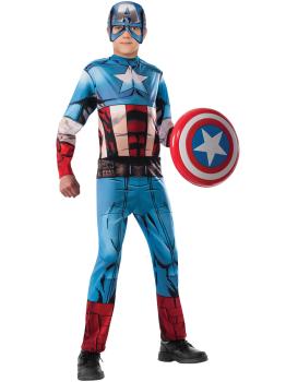 Disfraz de Capitán América Marvel Vengadores para niño