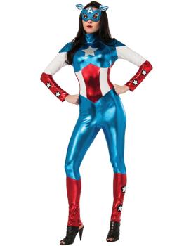 Disfraz de Capitán América Marvel para mujer
