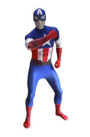 Disfraz de Capitán América Morphsuit