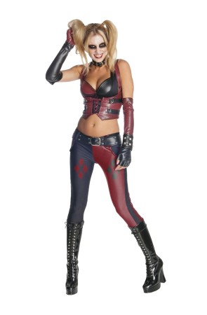 Disfraz de Harley Quinn para mujer Arkham City