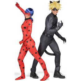 Disfraz de Ladybug con peluca para mujer