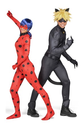 Disfraz de Ladybug con peluca para mujer